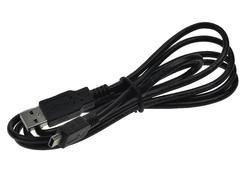 Kabel; USB; miniUSB; wtyk miniUSB; wtyk USB-A; 1,5m; czarny; okrągły; PVC; Goobay; RoHS