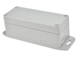 Enclosure; multipurpose; G200MF; polycarbonate; 90mm; 35mm; 35mm; IP65; light gray; mounting flange; Gainta; RoHS