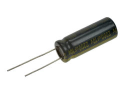 Kondensator; niskoimpedancyjny; elektrolityczny; 2200uF; 10V; WLR222M1AG28R; fi 10x28mm; 5mm; przewlekany (THT); luzem; Jamicon; RoHS