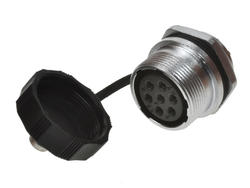 Socket; WF20K7ZM1; 7 ways; solder; 2,0mm2; for panel; 20mm; IP67; 10A; 500V; Weipu; RoHS
