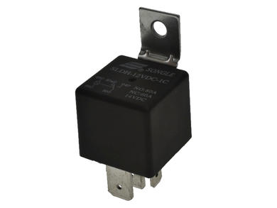 Relay; electromagnetic automotive; SLDH-12VDC-1C/S PBF; 12V; DC; SPDT; 60A; 14V DC; with connectors; with mounting bracket; 1,6W; Songle; RoHS