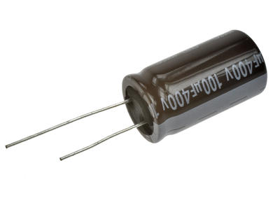 Capacitor; Low Impedance; electrolytic; 100uF; 400V; THR101M2GLDBM; diam.18x31,5mm; 7,5mm; through-hole (THT); bulk; Jamicon; RoHS
