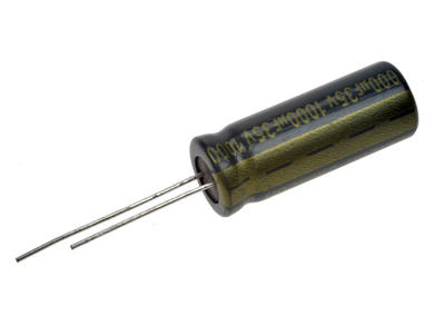 Kondensator; niskoimpedancyjny; elektrolityczny; 1000uF; 35V; WLR102M1VG28R; fi 10x28mm; 5mm; przewlekany (THT); luzem; Jamicon; RoHS