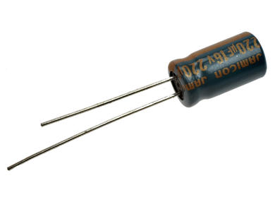 Capacitor; electrolytic; Low Impedance; 220uF; 16V; WLR221M1CE11M; diam.6,3x11mm; 2,5mm; through-hole (THT); bulk; Jamicon; RoHS