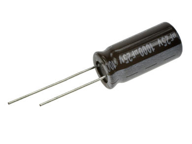 Capacitor; electrolytic; Low Impedance; 1000uF; 25V; TLR102M1EG21R; diam.10x20mm; 5mm; through-hole (THT); bulk; Jamicon; RoHS