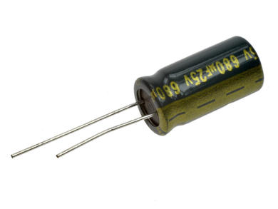 Capacitor; Low Impedance; electrolytic; 680uF; 25V; WLR681M1EG20M; diam.10x20mm; 5mm; through-hole (THT); bulk; Jamicon; RoHS