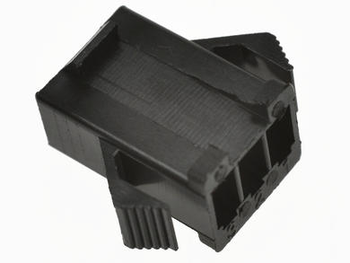 Socket; signal; KSF03; 3 ways; 1x3; straight; 2,50mm; for cable; black; latch; 1A; 250V; Connfly; RoHS