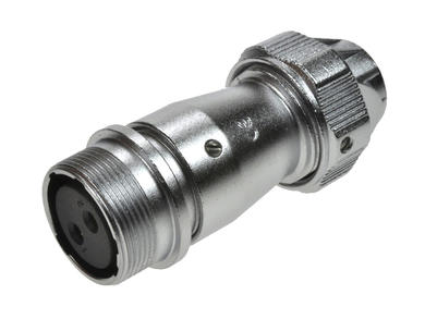 Socket; WF20K2ZE1; 2 ways; solder; 2,5mm2; 9-10,5mm; for cable; IP67; 25A; 500V; Weipu; RoHS