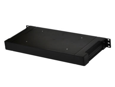 Enclosure; Rack 19"; G17081UBK; ABS; 431mm; 203mm; 43mm; 1U; black; venting holes; RoHS; Gainta; no gasket; stainless steel screws