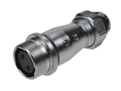 Socket; WF16K2ZE1; 2 ways; solder; 2,0mm2; 5-6,5mm; for cable; IP67; 10A; 500V; Weipu; RoHS