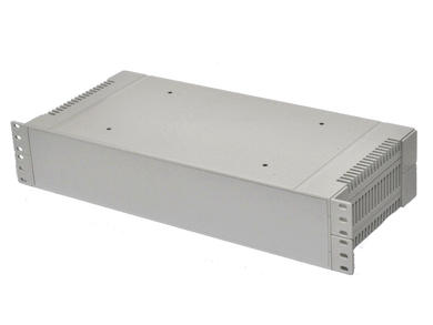 Enclosure; Rack 19"; G17082UG; ABS; 431mm; 203mm; 86mm; 2U; light gray; venting holes; RoHS; Gainta; no gasket; stainless steel screws