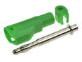 Wtyk bananowy; 4mm; 25.452.4; zielony; 54mm; lutowany; wtykany (gniazdo bananowe 4mm); 32A; 60V; mosiądz niklowany; PA; Amass; RoHS