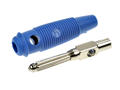 Banana plug; 4mm; BUELA-20; blue; 60mm; pluggable (4mm banana socket); screwed; 16A; 60V; nickel plated brass; PVC; Hirschmann; RoHS