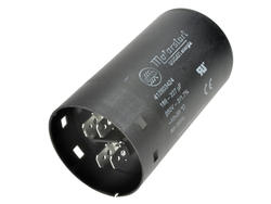 Kondensator; silnikowy (rozruchowy); 412803424 189uF-227uF; 200uF; 250V AC; fi 45,5x84mm; konektory 6,3mm; śruba bez nakrętki; Ducati; RoHS