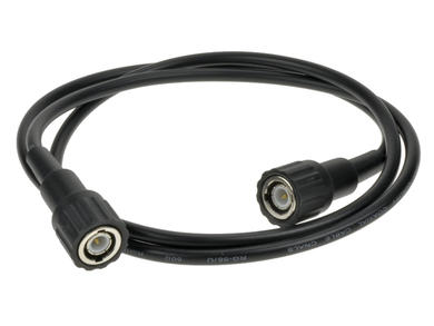 Test lead; 21.060; BNC / BNC; 4mm; 1m; PVC; 0,5mm2; black; 3A; 150V; nickel plated brass; Amass