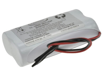 Rechargeable battery; Li-Ion; CL-18650-26H/1S2P; 3,6V; 5200mAh; 20x67x37,2mm; Cellevia Batteries