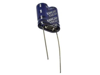 Capacitor; electrolytic; backup; 0,22F; 5,5V; SP-5R5-Z224VYA; 20%; 18x18,1mm; 12mm; vertical; through-hole (THT); -40...+70°C; 660mOhm; 1000h; Kamcap; RoHS