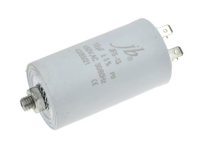 Capacitor; motor; 18uF; 450V AC; fi 40x71mm; 6,3mm connectors; JB Capacitors; RoHS; screw Capacitor; motor; 18uF; 450V AC; fi 40x71mm; 6,3mm connectors; JB Capacitors; RoHS; screw