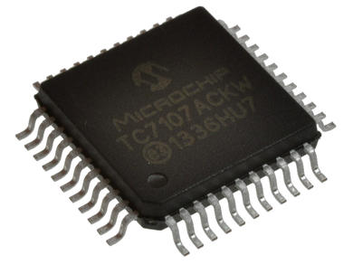 Converter; TC7107ACKW; MQFP44; surface mounted (SMD); Microchip; RoHS