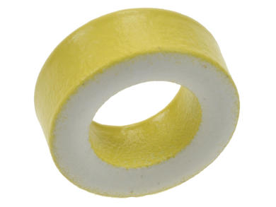 Ferrite; T50-26; ring; 12,7mm; 4,83mm; 7,7mm; yellow; Feryster; RoHS