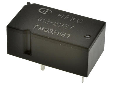 Przekaźnik; elektromagnetyczny samochodowy; HFKC-012-2HST; 12V; DC; 2 styki zwierne; 30A; 16V DC; do druku (PCB); 0,55W; Hongfa; RoHS