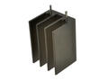 Heatsink; with hole; with 2 solder pins; Dy-CJ/2,5; blackened; 25mm; ribbed; 0K/W; 16mm; 16,5mm; RoHS