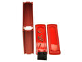 Enclosure; multipurpose; ALUG706RD120-IR; aluminum; 146,6mm; 129mm; 41,6mm; red; infra red polycarbonate ends; Gainta; RoHS