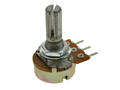 Potentiometer; shaft; single turn; mono; WH148-1A-2 20V B5K; 5kohm; linear; 20%; 0,125W; axis diam.6,00mm; 20mm; metal; knurled; 300°; carbon film; through-hole (THT); Spike; RoHS