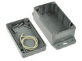 Enclosure; multipurpose; G308MF; ABS; 115mm; 65mm; 55mm; IP65; dark gray; mounting flange; Gainta; RoHS