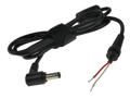 Plug with cable; 2,5mm; with ferrit; DC power; 5,5mm; AK-SC-01; angled 90°; with 1,2m cable; PVC; RoHS