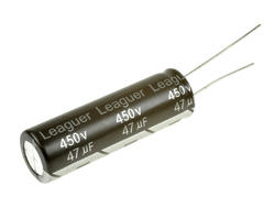 Kondensator; elektrolityczny; 47uF; 450V; RTXZ; RTXZ2W470M1240; fi 12,5x40mm; 5mm; przewlekany (THT); luzem; Leaguer; RoHS