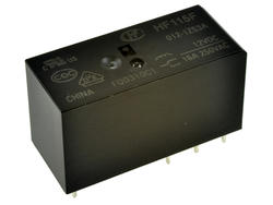 Relay; electromagnetic miniature; HF115F-012-1ZS3A (JQX115); 12V; DC; SPDT; 16A; 250V AC; PCB trough hole; for socket; Hongfa; RoHS