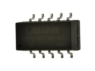 Przetwornica; AM1L-0512D-NZ; konwerter DC/DC; 5V (4,5÷5,5)V; DC; +/-12V; DC; 42mA; 1W; izolowany; 1kV; SMD; powierzchniowy (SMD); Aimtec; RoHS