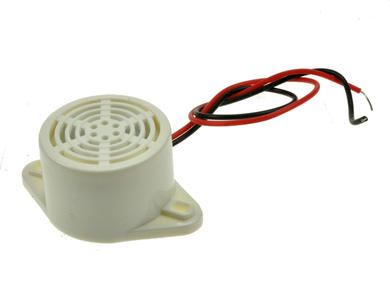 Electromagnetic buzzer; KPMB-G2612L; 80 dB; 9÷15V; 40mA; fi 26mm; 400Hz; on panel; continuous; with built in generator; cables; 17,6mm; KEPO; RoHS