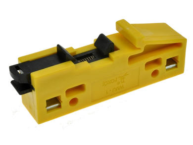 Rail mounting bracket; WMU-1; 91,5mm; polyamide; yellow; Pokój; RoHS