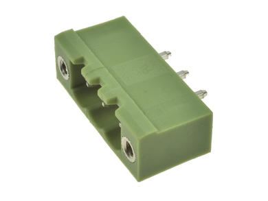 Łączówka; XY2500V-DS-03P; 3 tory; R=5,08mm; 8,4mm; 12A; 300V; przewlekany (THT); proste; skręcane śrubami; zielony; Xinya; RoHS