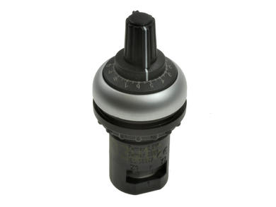 Potentiometer; shaft; single turn; M22-R10K; 10kohm; linear; 10%; 0,5W; knob; 18mm; plastic; smooth; 310°; cermet; screw; Eaton; RoHS