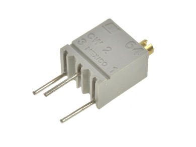 Potentiometer; helitrim; mounting; multi turns; vertical; 64CW; 1Mohm; linear; 10%; 0,25W; through-hole (THT); cermet; 3266; RoHS