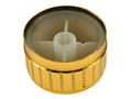 Knob; GZL30; 6mm; golden; fi 30mm; 17mm; plastic