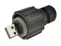 Wtyk; USB A; 17-200121; USB 2.0; czarny; na przewód; proste; bagnetowe; lutowany; PBT; Conec; RoHS