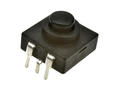 Przełącznik; przyciskowy; PB11D03; ON-OFF-ON; czarny; bez podświetlenia; przewlekany (THT); 3 pozycje; 1A; 30V DC; 5mm