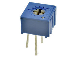 Potentiometer; mounting; horizontal; single turn; 3362P-103; 10kohm; linear; 10%; 0,5W; through-hole (THT); cermet; 3362; RoHS