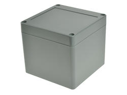 Enclosure; multipurpose; G3103; ABS; 100mm; 100mm; 90mm; IP65; dark gray; recessed area on cover; Gainta; RoHS