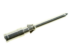 Terminal męski; Han D; 09150006101; 1 tor; metal; proste; na przewód; zaciskany; 10A; srebrny; srebrzone; 1,5mm2; IP65; Harting; RoHS