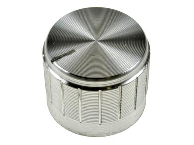 Knob; GSL20; 6mm; silver; fi 21mm; 17mm; plastic