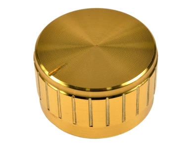 Knob; GZL30; 6mm; golden; fi 30mm; 17mm; plastic