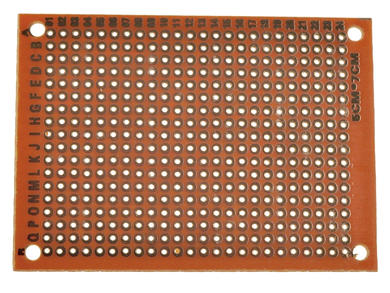 Płytka; uniwersalna; PCB 5x7; 50x70; 2,54mm; wiercona; 1szt.