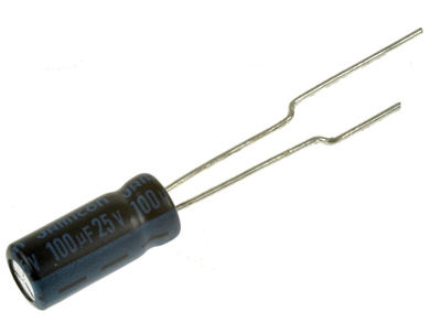 Kondensator; elektrolityczny; 100uF; 25V; TK; TKP101M1ED11ME2; fi 5x11mm; 2,5mm; przewlekany (THT); taśma; Jamicon; RoHS