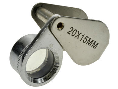 Magnifier; folding; LSMFI1520X; x20; metal; diam.15mm