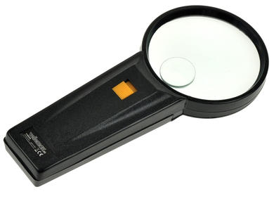 Magnifier; with backlight; VTMG3N; x3; x10; black case; Velleman; dia. 75mm